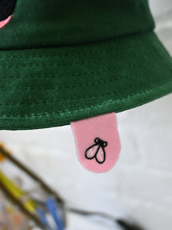 "Froggy" waxed cotton bucket hat