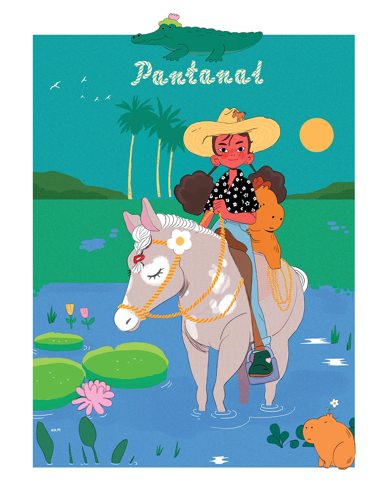 "Pantanal" Art Print. Illustration by Natali Koromoto.