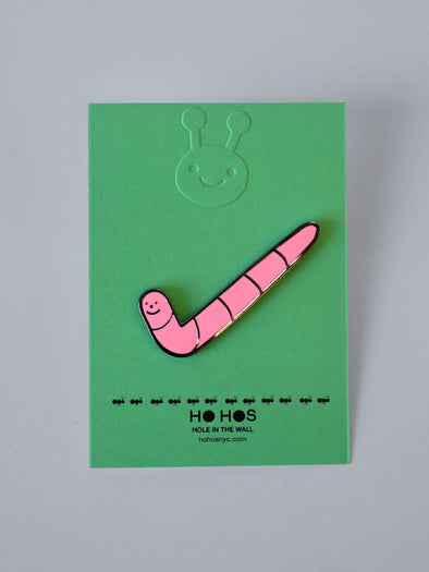 "Just Do the Worm" Enamel Pin