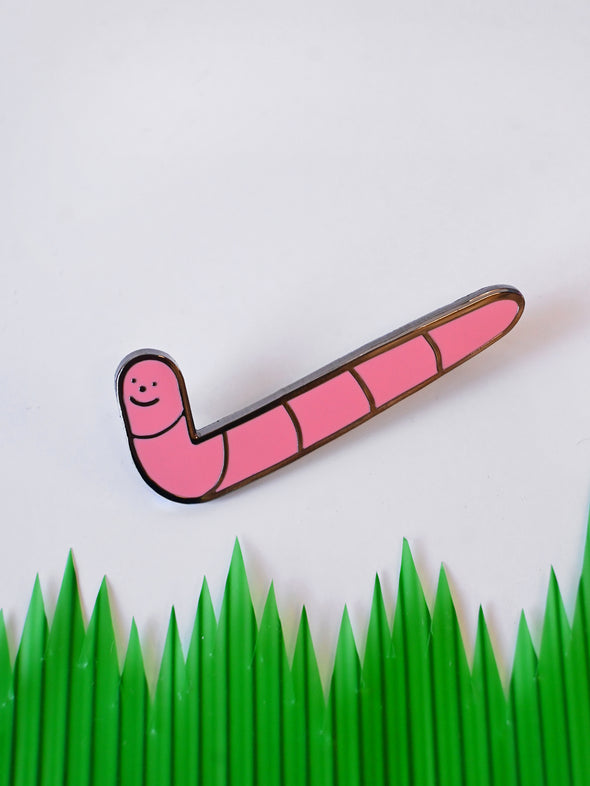 "Just Do the Worm" Enamel Pin
