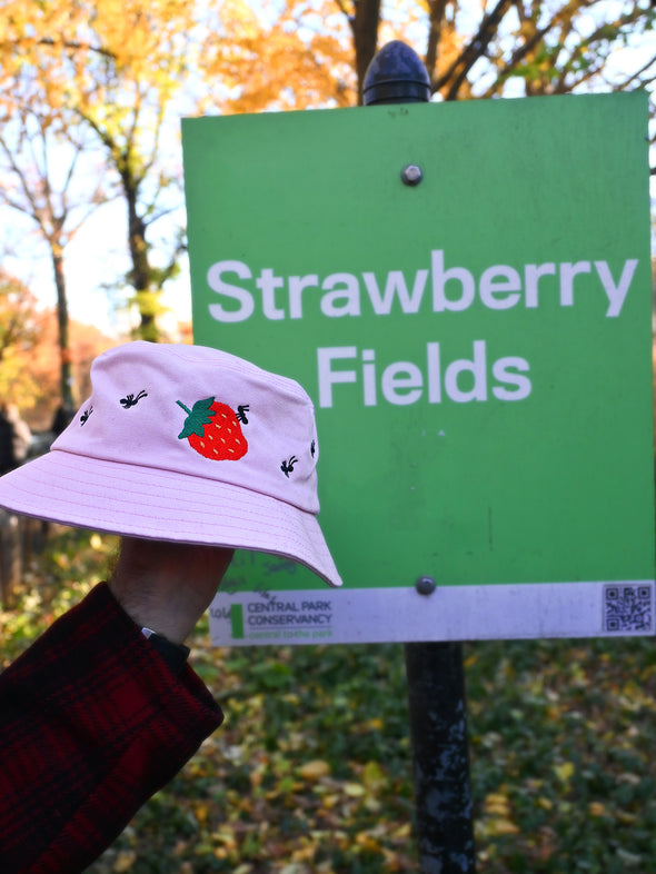 "Strawberry & Ants" bucket hat